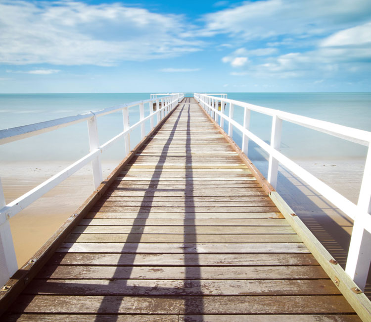 Boardwalk Over Ocean